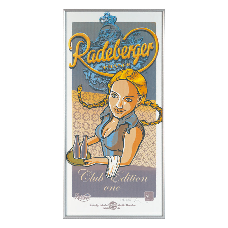 Radeberger Poster mit Rahmen